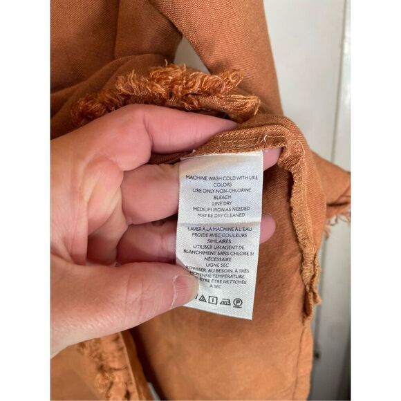 Anthropology Pilcro Ruffled Placket Shirt size M - Picture 9 of 14